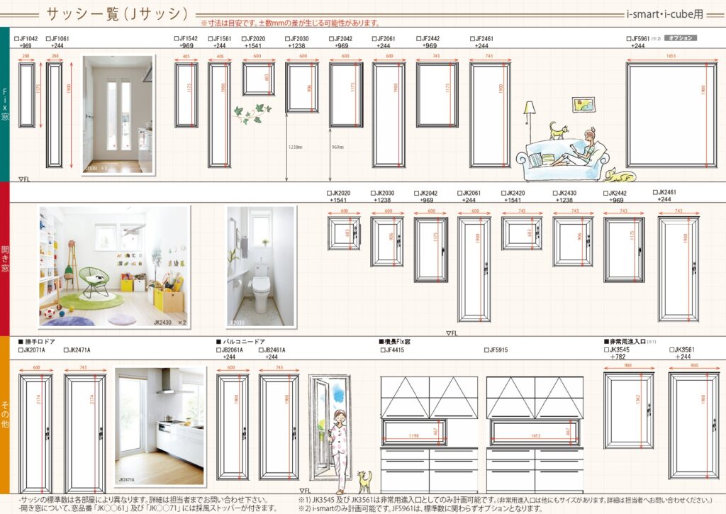 初心者必見 一条工務店の窓 種類 サイズ 図面の見方 れんきち日記