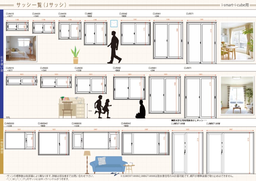 初心者必見 一条工務店の窓 種類 サイズ 図面の見方 れんきち日記